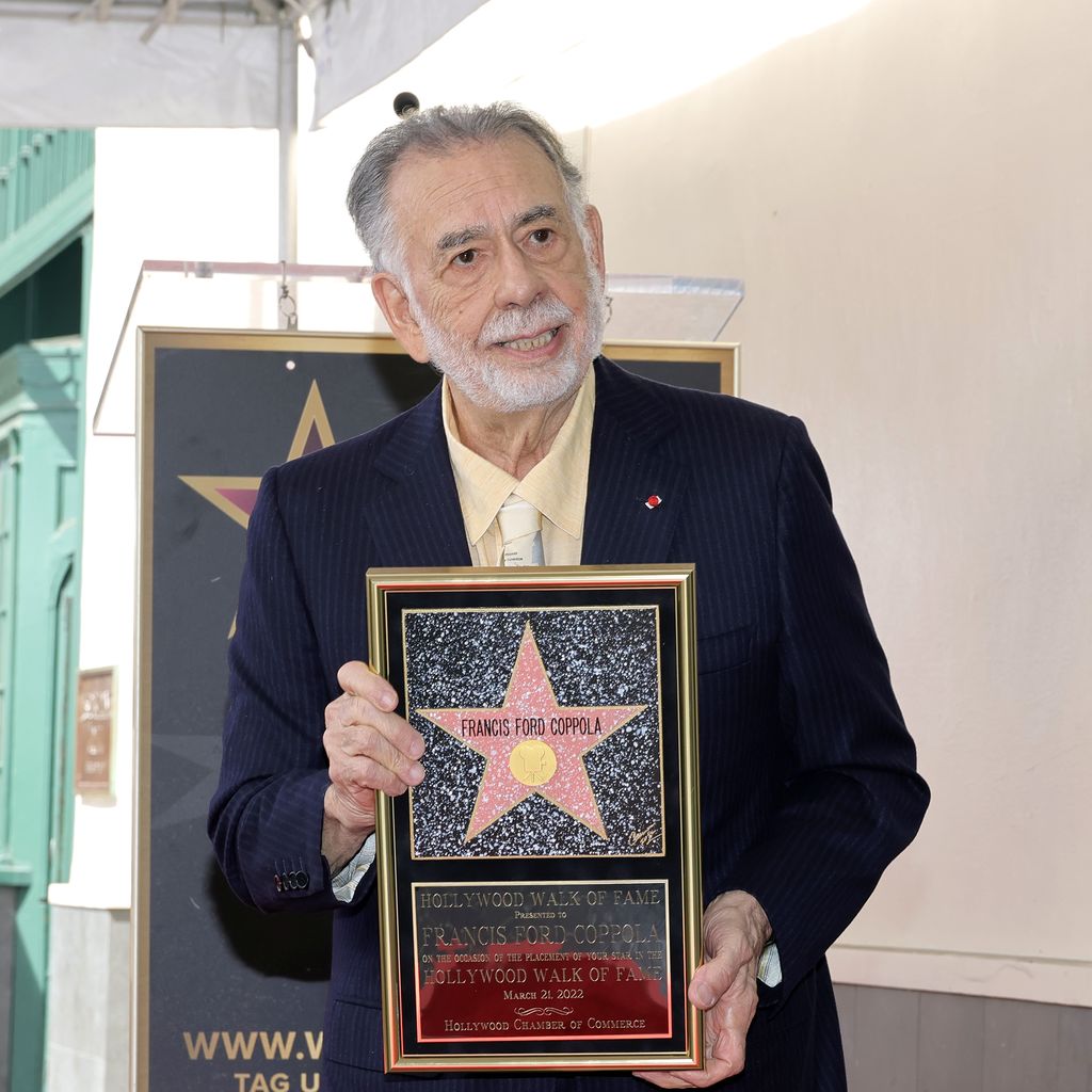 Filmproduzent Francis Ford Coppola bei seiner Stern-Verleihung auf dem Walk of Fame im März 2022
