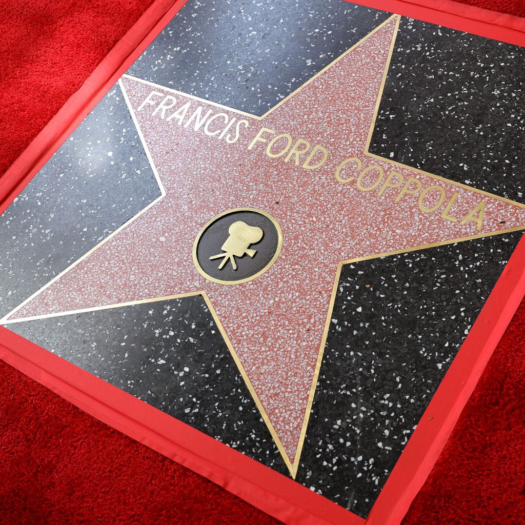 Francis Ford Coppolas Stern auf dem Walk of Fame im März 2022