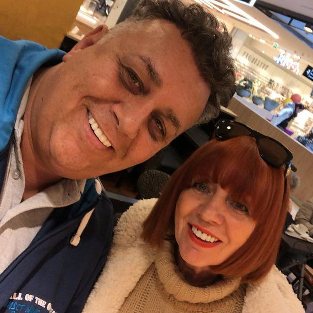 Frank Fussbroich mit seiner Mutter Annemie, August 2020
