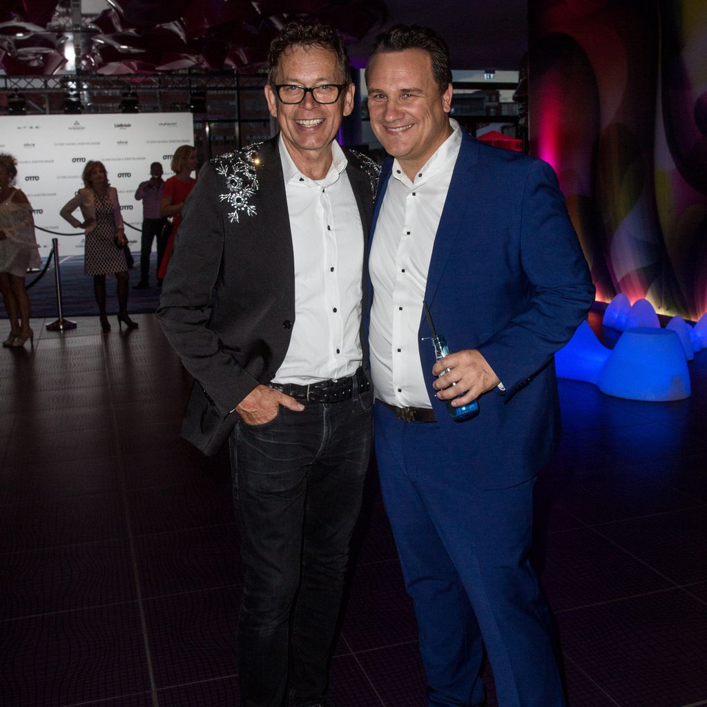 Frank Mutters und Guido Maria Kretschmer bei der Berliner Fashionweek, Juli 2019