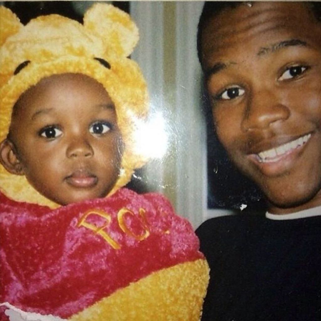 Frank Ocean mit seinem jüngeren Bruder Ryan Breaux