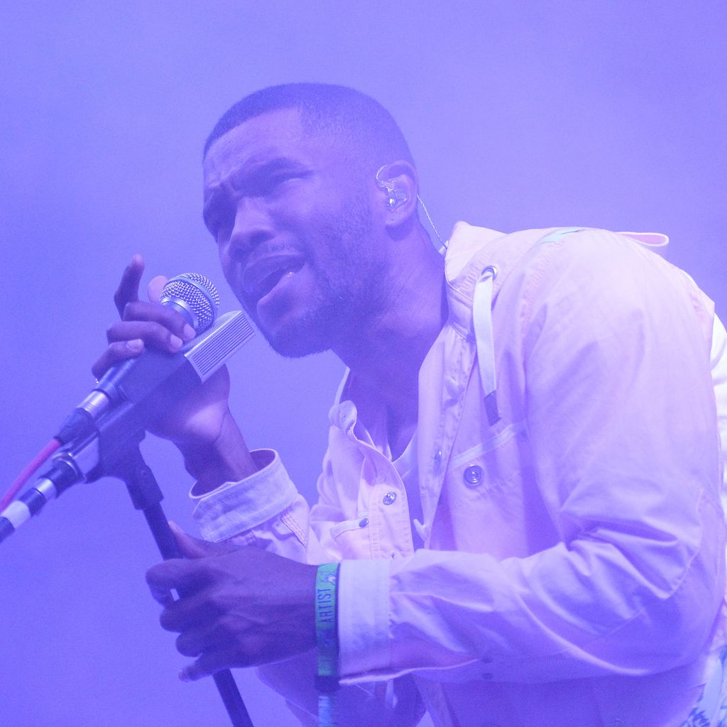 Frank Ocean bei einem Auftritt in Manchester 2014