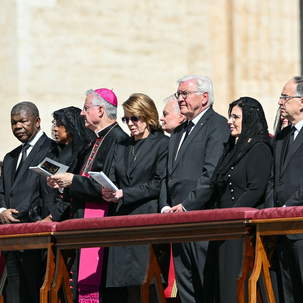 Frank-Walter Steinmeier bei der Beerdigung des Papstes