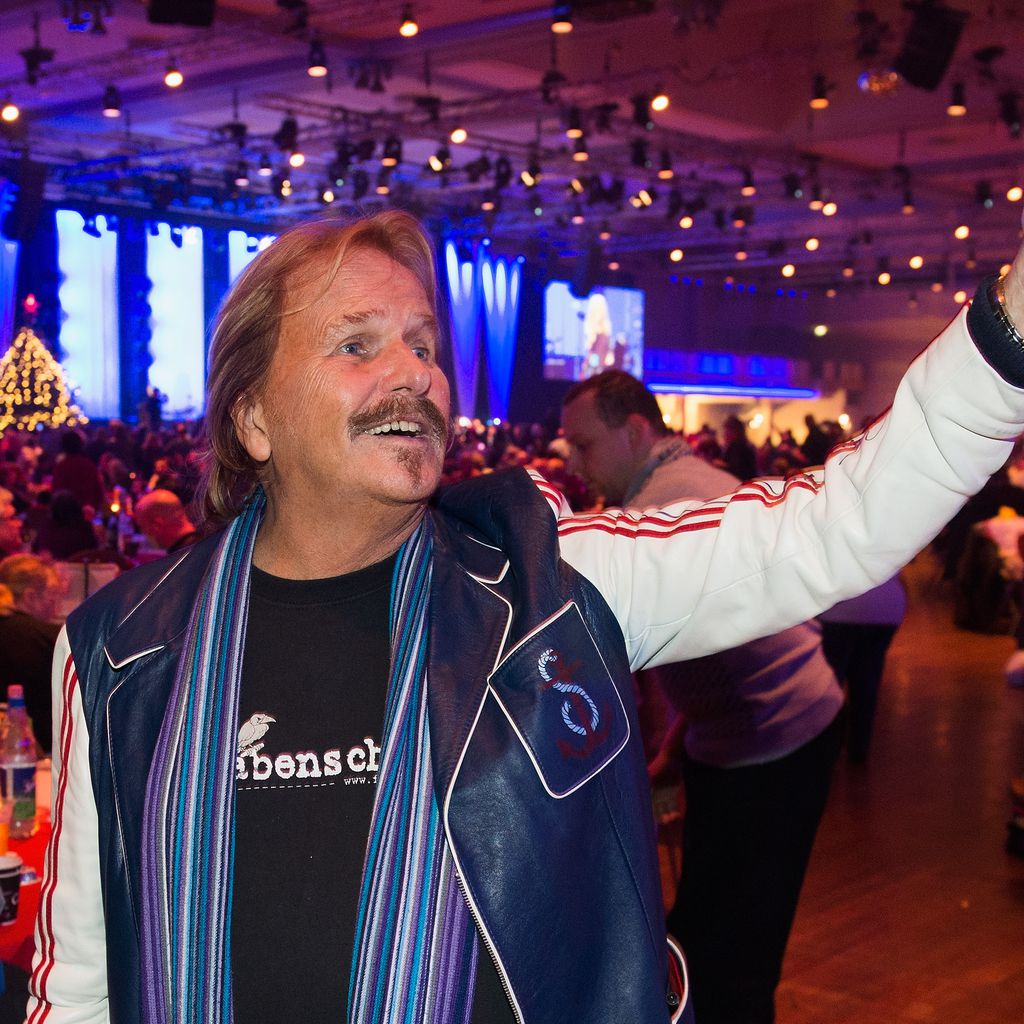 Frank Zander beim Weihnachtsessen für Bedürftige im Dezember 2015
