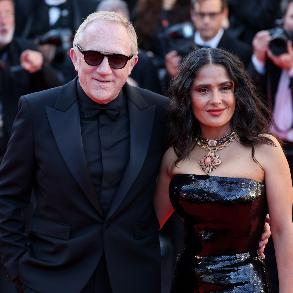 François-Henri Pinault und Salma Hayek bei der "Emilia Perez"-Premiere in Cannes 2024