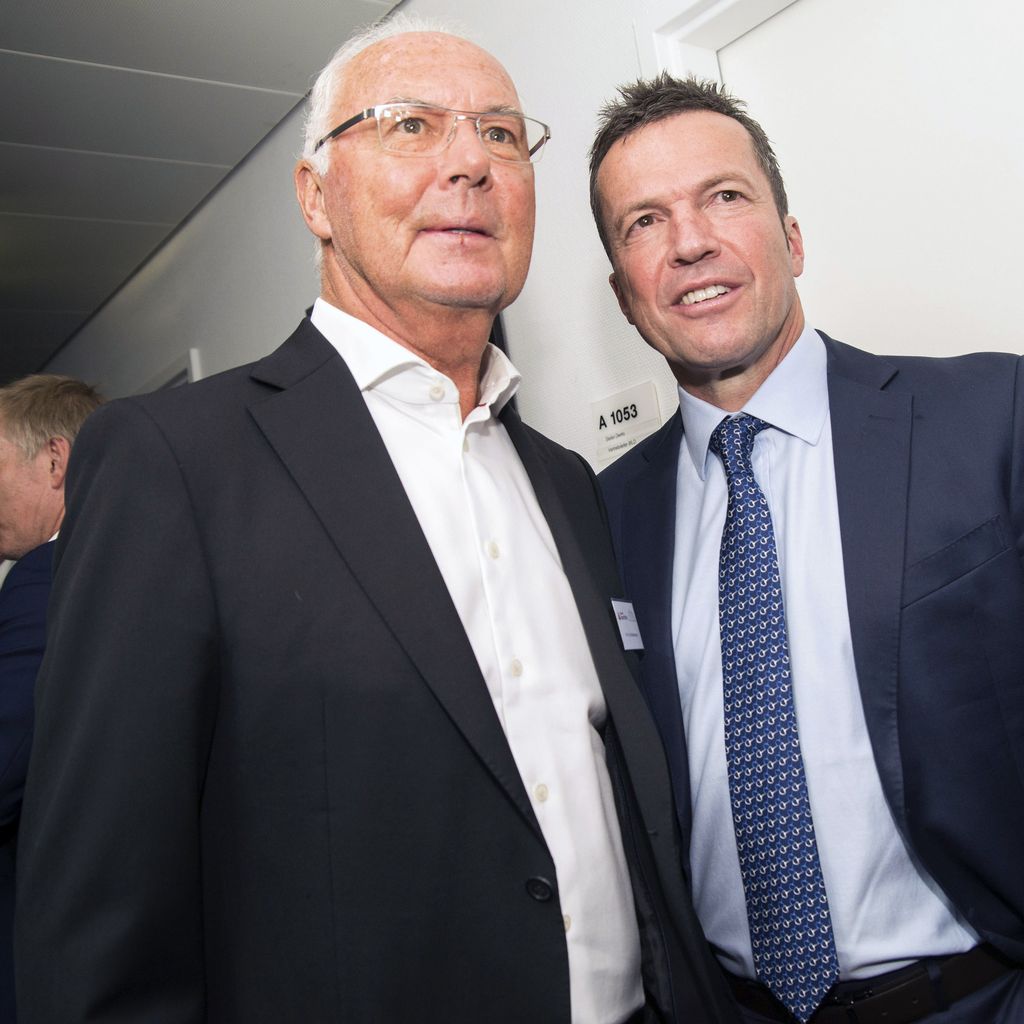 Franz Beckenbauer und Lothar Matthäus, ehemalige Fußballer