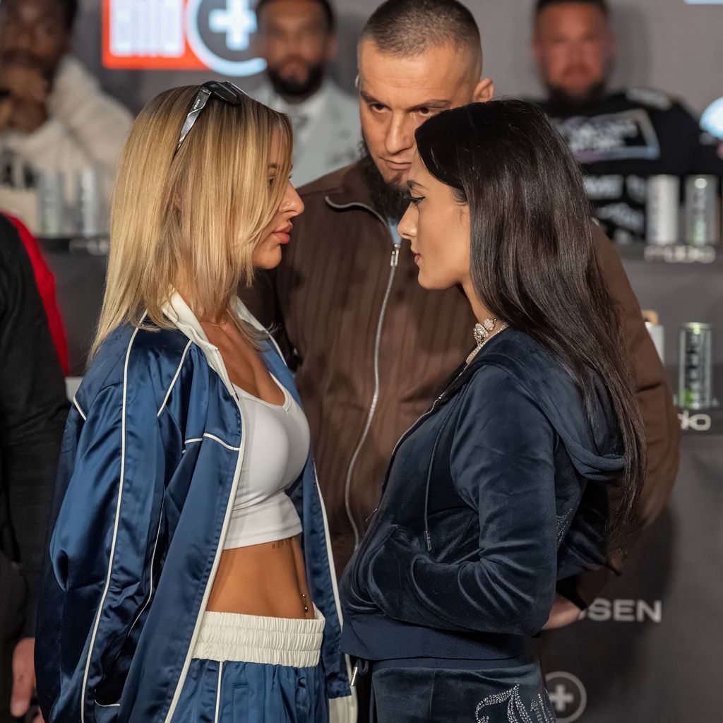 Franziska Apollonia und Raffaela Caramela bei der Pressekonferenz zu Fame Fighting 3