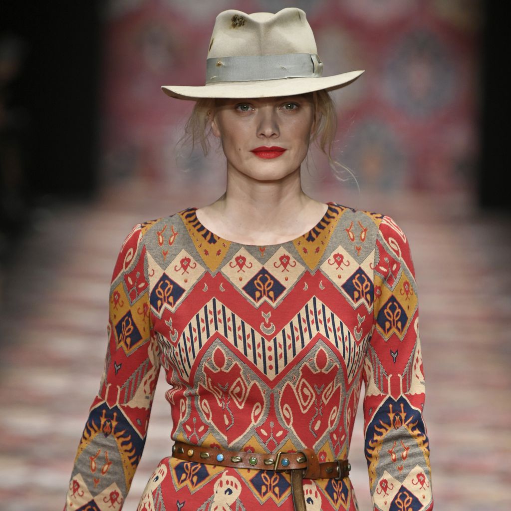 Model Franziska Knuppe während der Berlin Fashion Week, Januar 2019