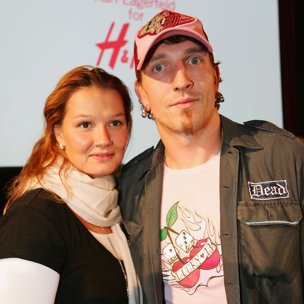 Franziska Van Almsick and Stefan Kretzschmar im November 2004 in Hamburg