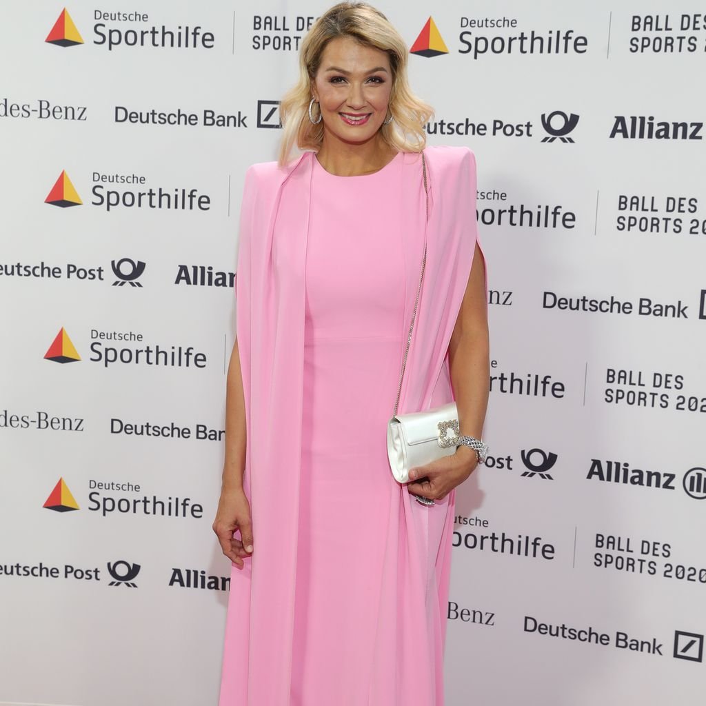 Franziska van Almsick auf dem Ball des Sports in Wiesbaden im Februar 2020