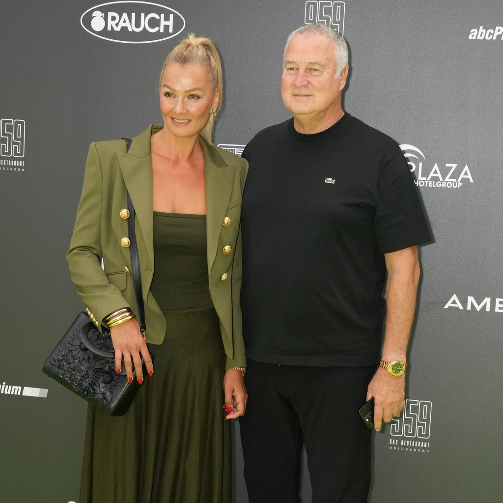 Franziska van Almsick und ihr Partner Jürgen Harder