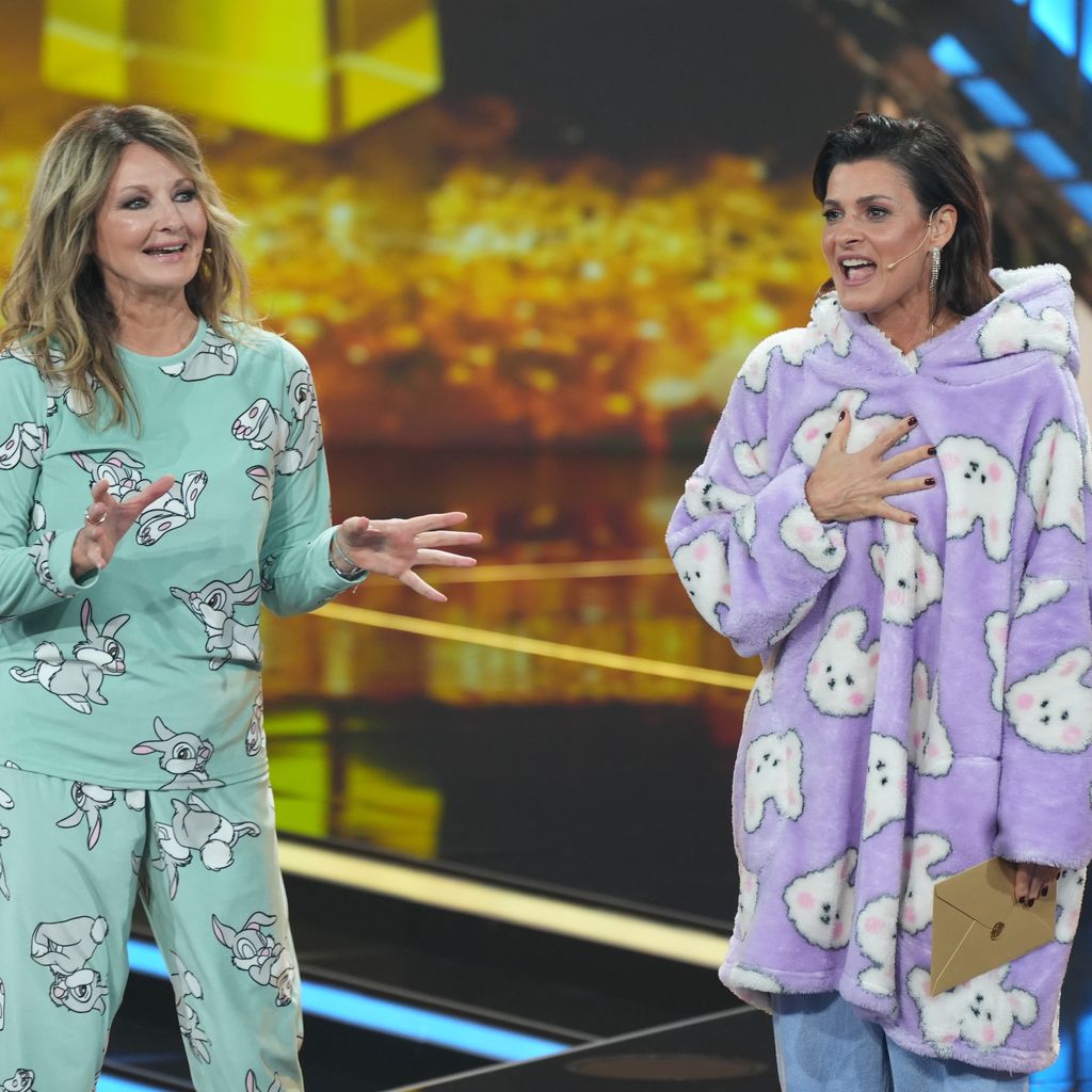 Frauke Ludowig und Marlene Lufen beim Deutschen Fernsehpreis 2023