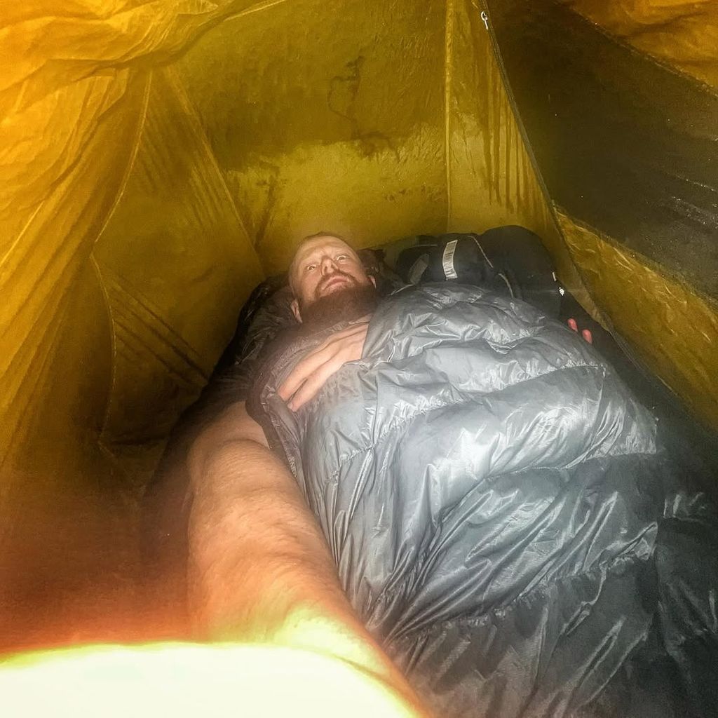 Fritz Meinecke beim Ultra-Bikepacking, Dezember 2024