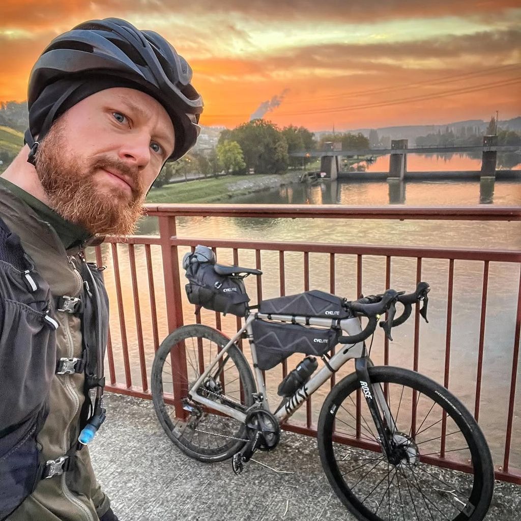 Fritz Meinecke beim Ultra-Bikepacking, Dezember 2024