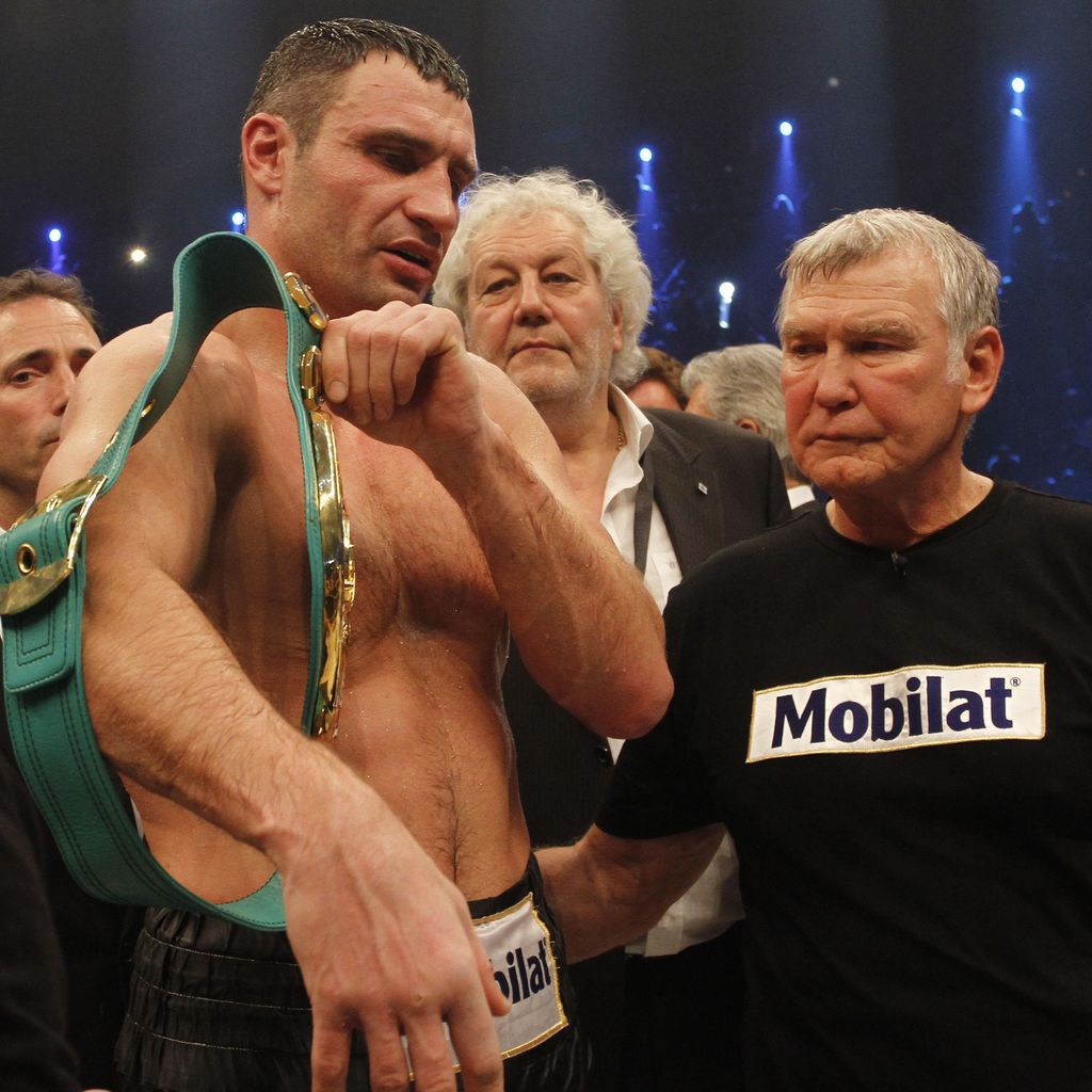 Vitali Klitschko und Fritz Sdunek