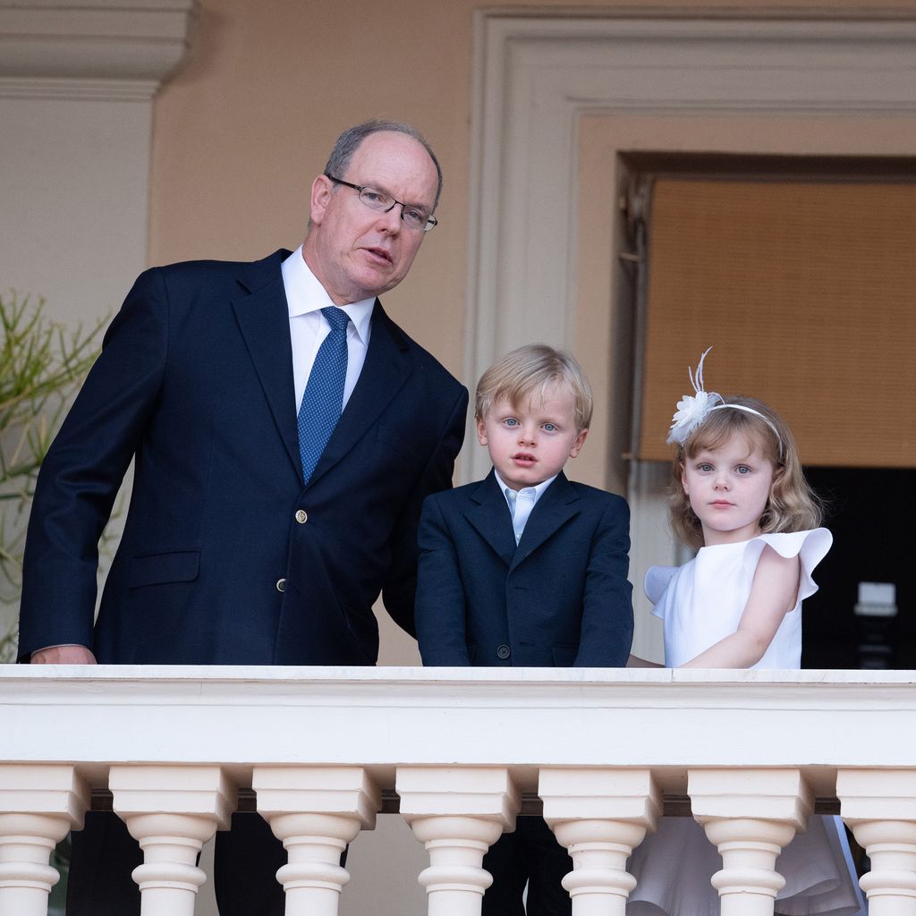 Fürst Albert und Fürstin Charlène mit ihren Kindern Prinz Jacques und Prinzessin Gabriella