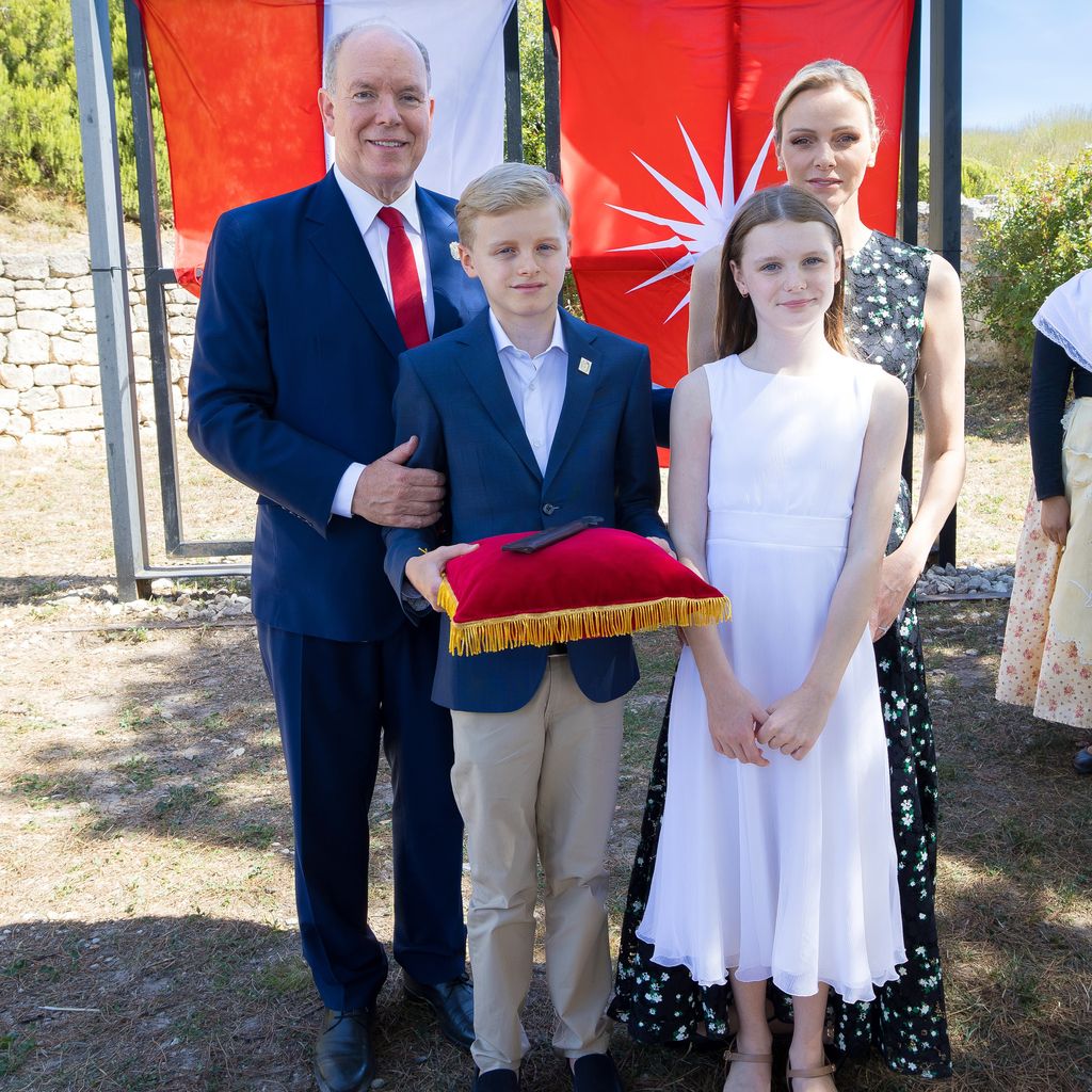 Fürstin Charlène, Fürst Albert II., Prinzessin Gabriella und Prinz Jacques in Les Baux-de-Provence, 2026