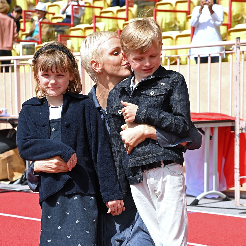 Fürstin Charlène mit ihren Zwillingen, 2022