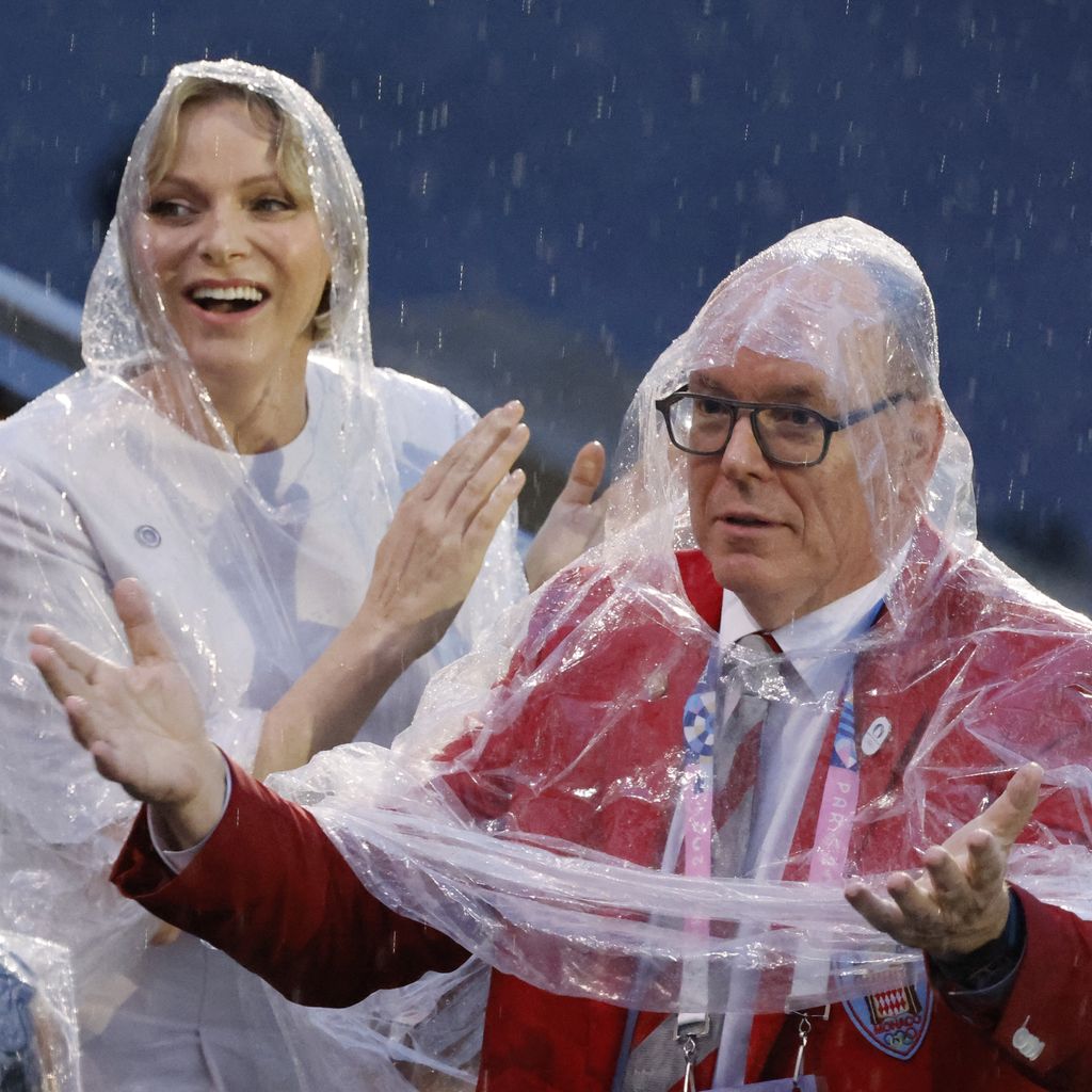 Fürstin Charlène und Fürst Albert bei der Olympia-Eröffnung 2024