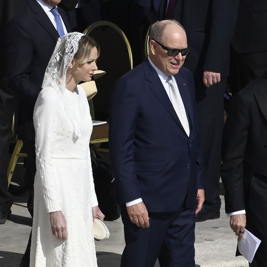 Fürstin Charlène und Fürst Albert bei der Amtseinführung des Papstes, Mai 2025