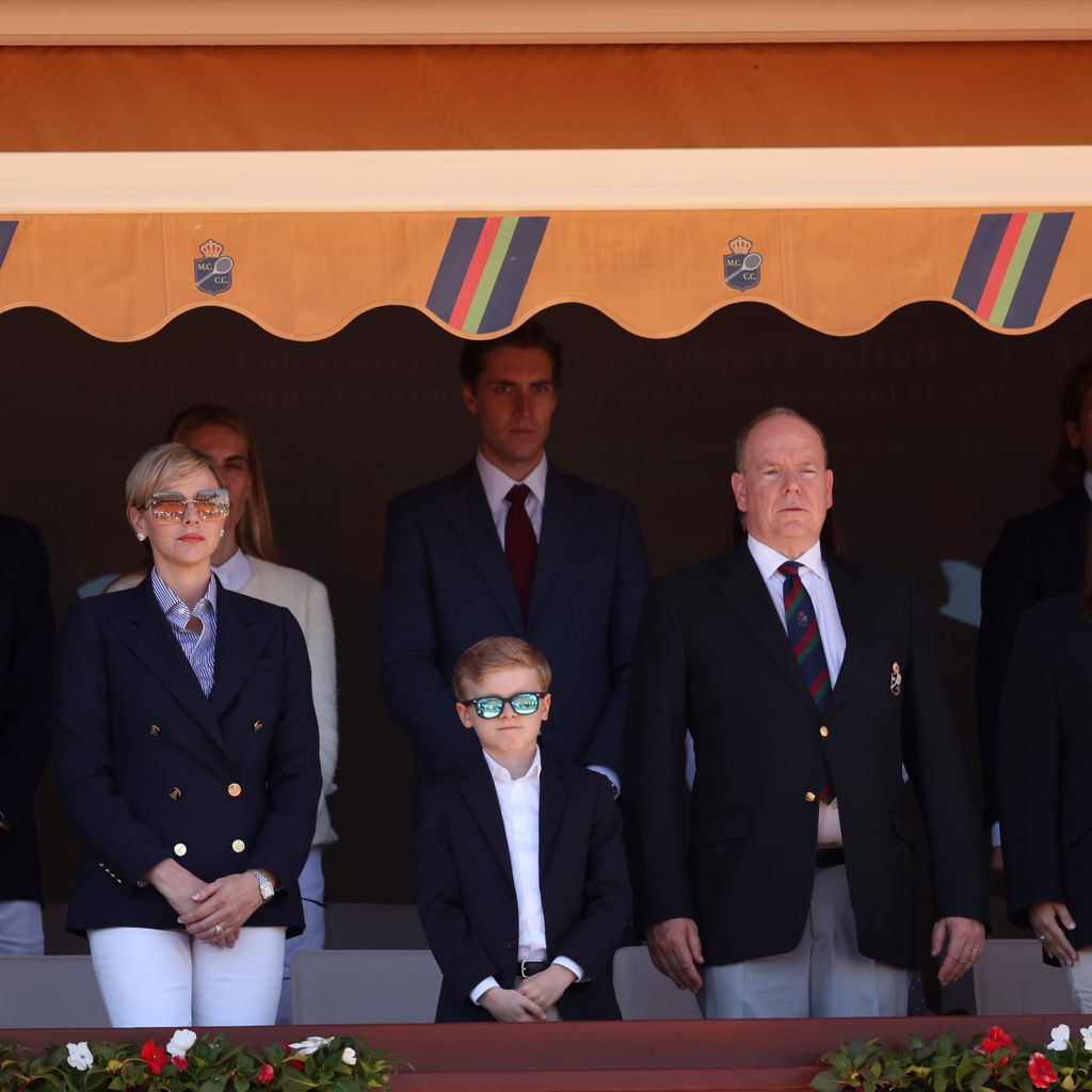 Fürstin Charlène und Fürst Albert mit ihrem Sohn Prinz Jacques