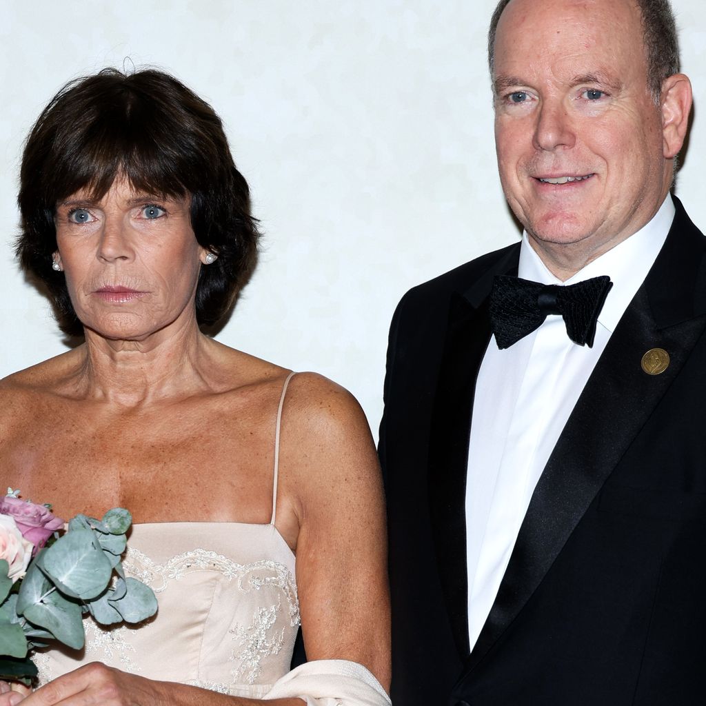 Fürst Albert II. von Monaco mit seiner Schwester Stéphanie