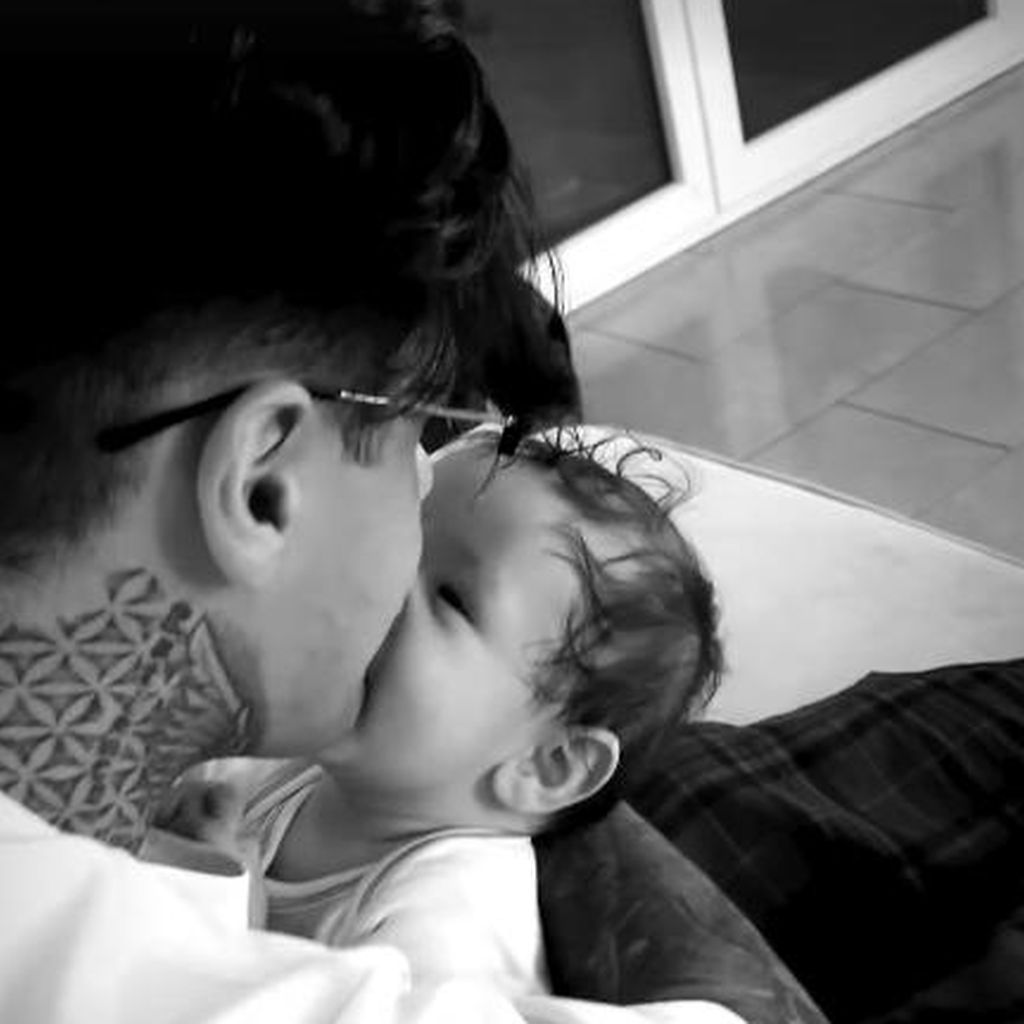 Furkan Akkaya und sein Sohn Xavi