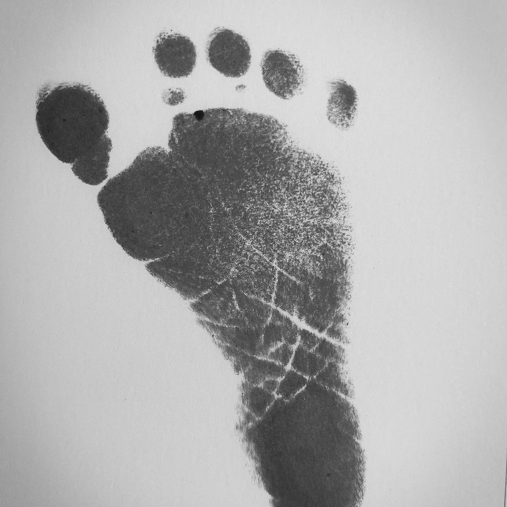 Fußabdruck von Christina Stürmers Baby