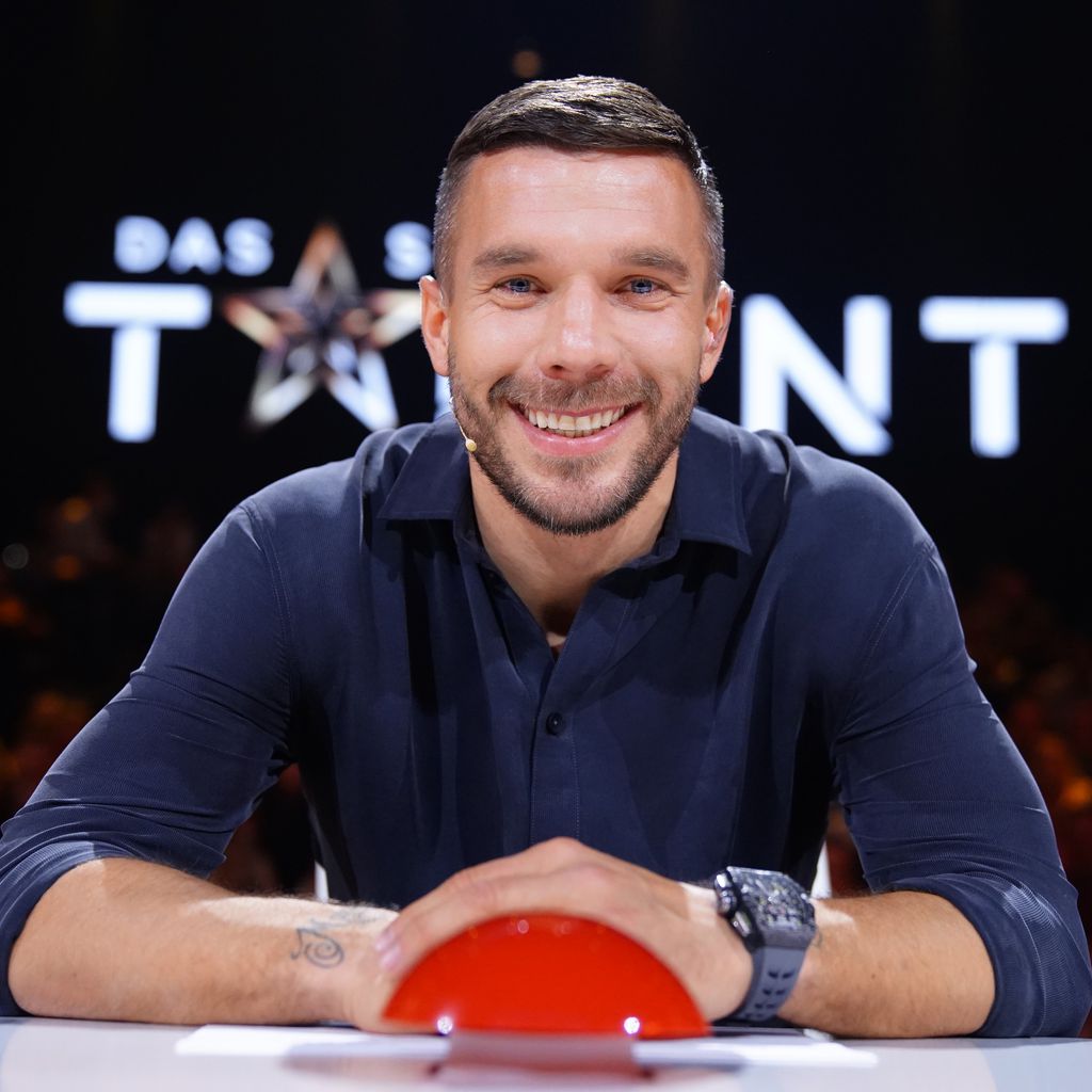 Fußballer Lukas Podolski bei "Das Supertalent"