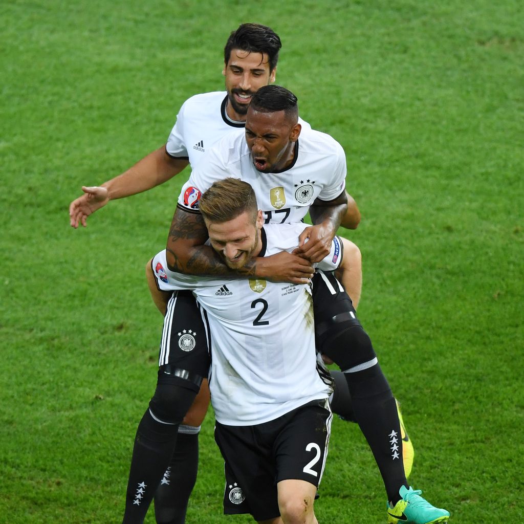 Sami Khedira, Jérôme Boateng und Shkodran Mustafi bei der EM in Frankreich 2016