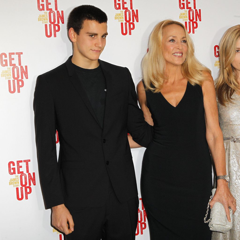 Gabriel Jagger, Jerry Hall, Georgia May Jagger und Josh McLellan im September 2014