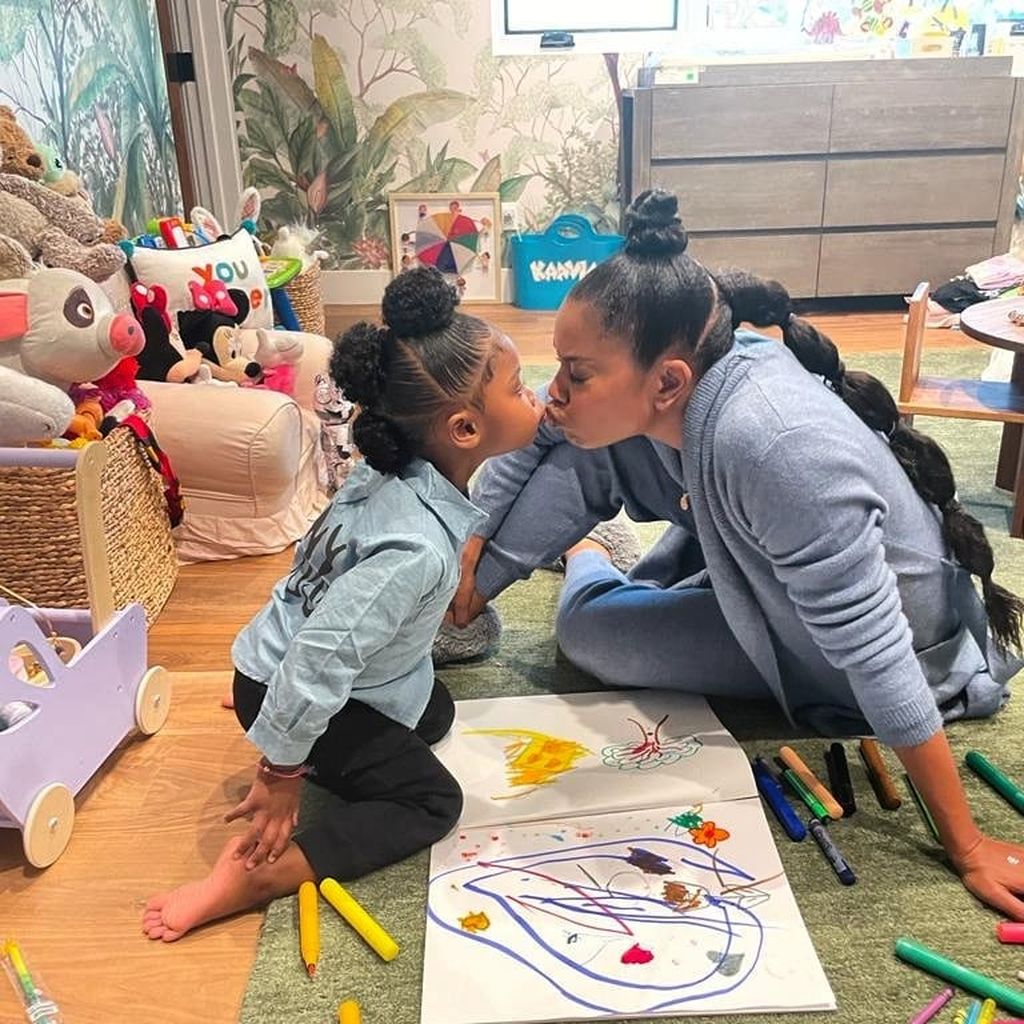 Gabrielle Union mit ihrer Tochter Kaavia James