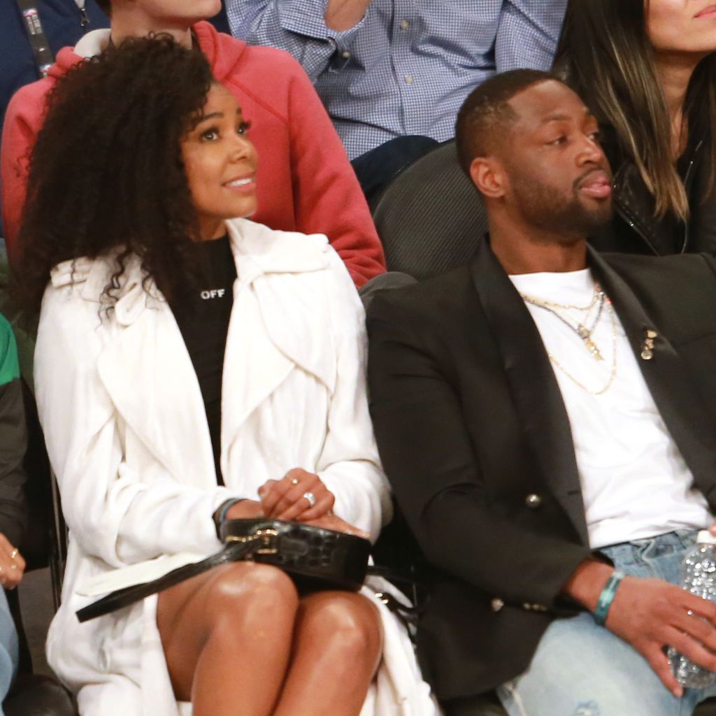 Gabrielle Union und Dwyane Wade bei einem Basketball-Spiel in Los Angeles