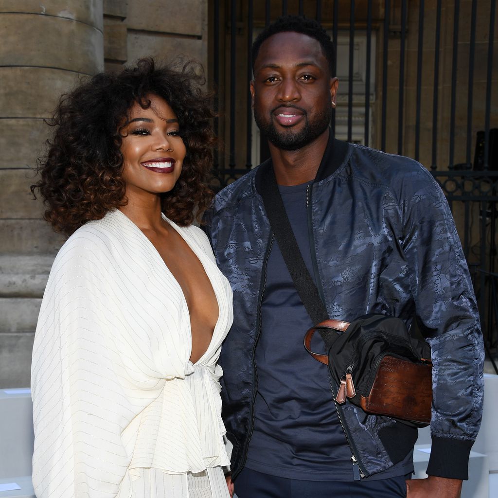 Gabrielle Union und Dwyane Wade auf der Paris Fashion Week 2017