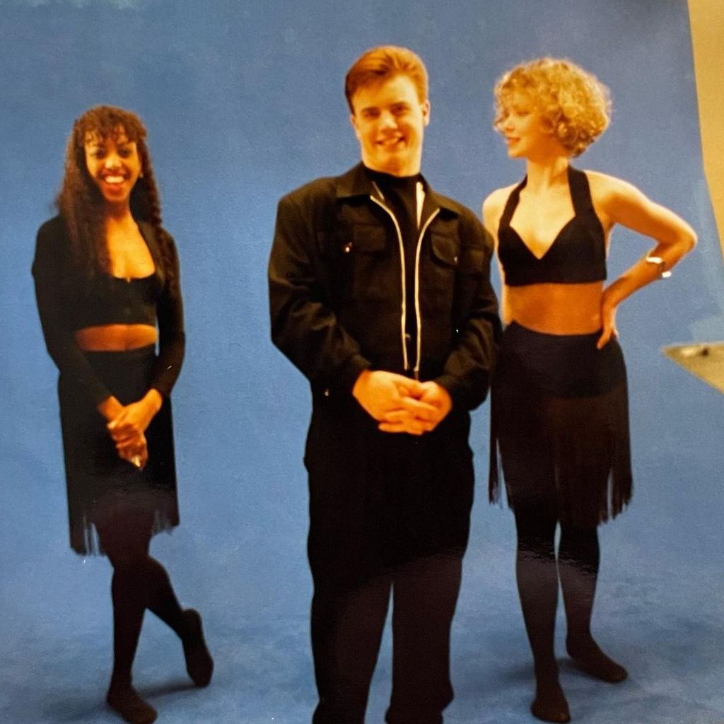 Gary Barlow und seine Frau Dawn (r.), 1988