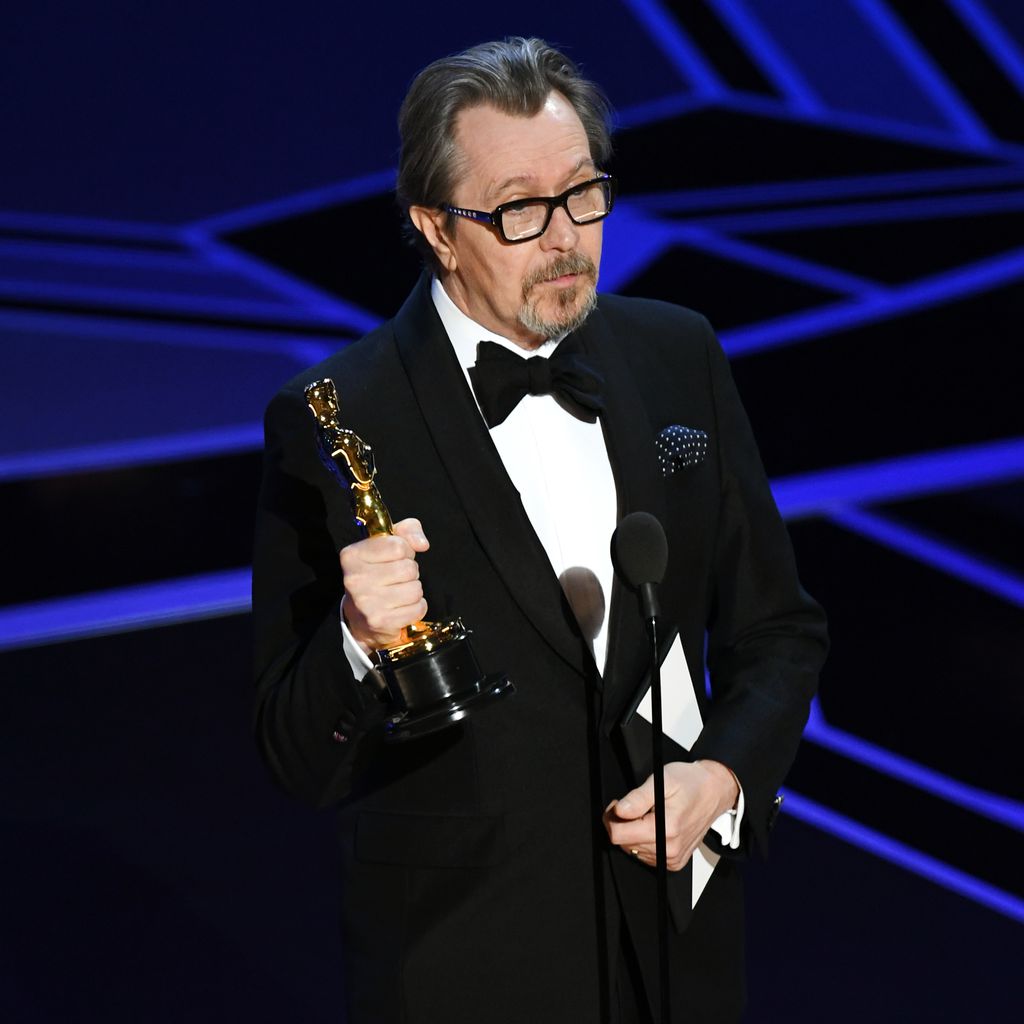 Gary Oldman bei seiner Dankesrede bei den Oscars 2018