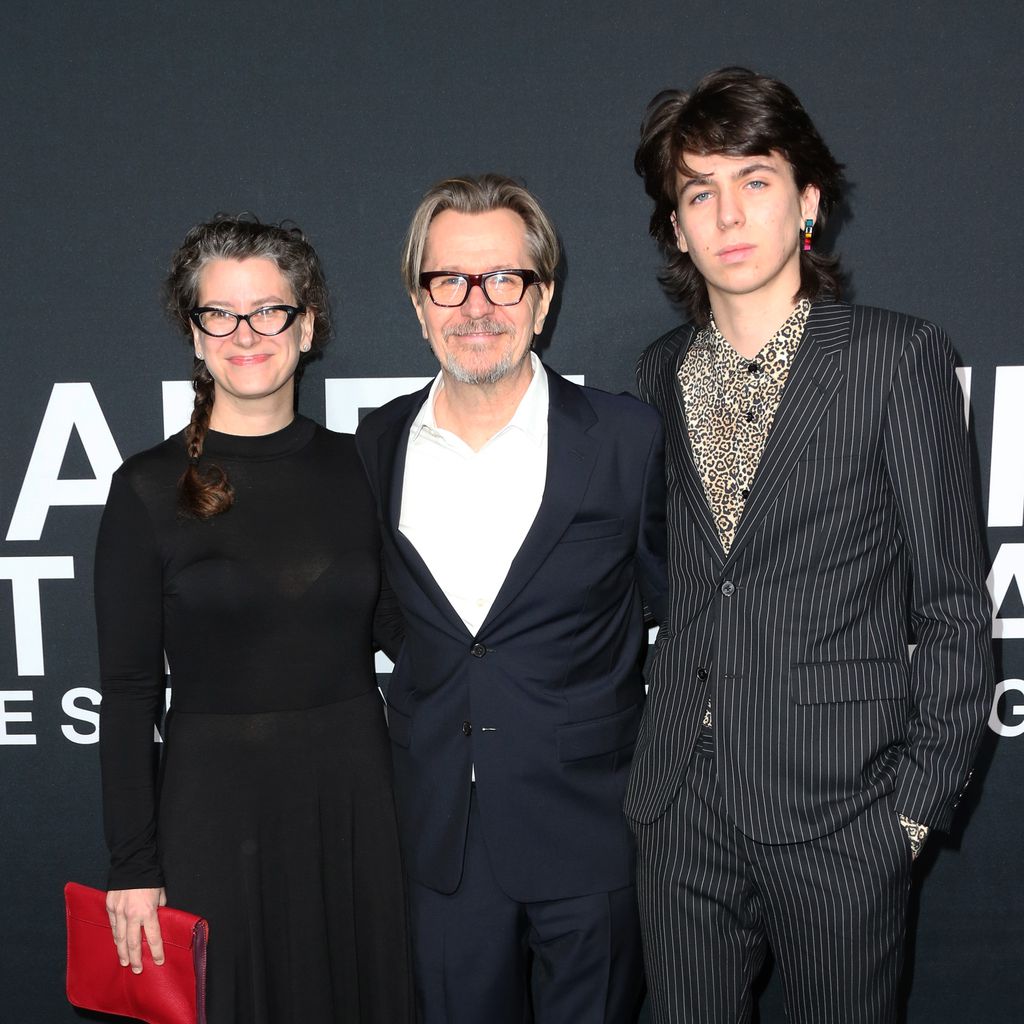 Gary Oldman mit seiner Frau Gisele und seinem Sohn Charlie