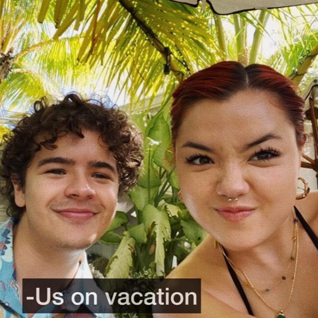Gaten Matarazzo und Lizz im Urlaub