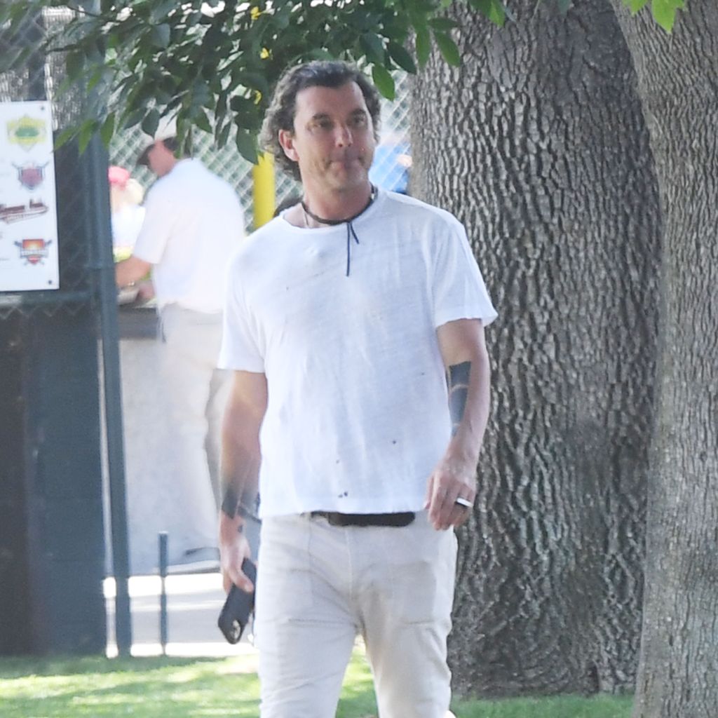 Gavin Rossdale bei einem Baseball-Spiel