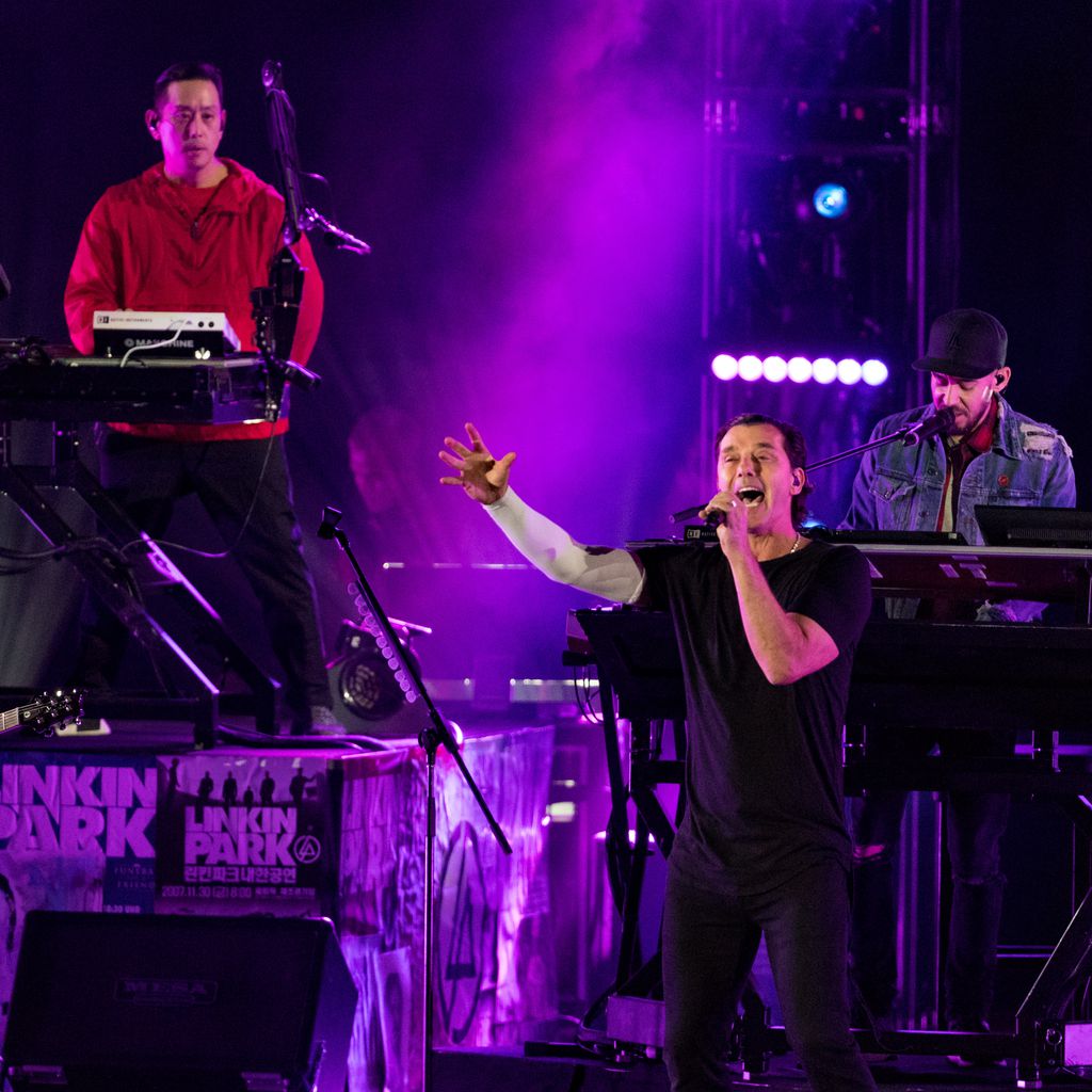 Gavin Rossdale auf der Bühne mit Linkin Park