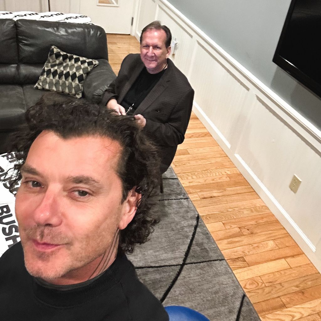 Gavin Rossdale und Peter Katsis posieren