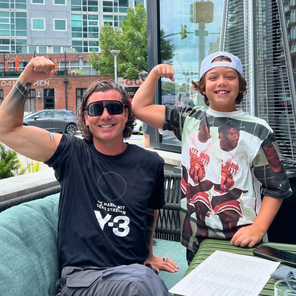 Gavin Rossdale und Apollo Rossdale, 2024