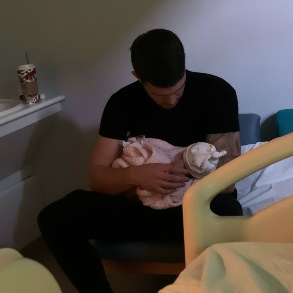 Gaz Beadle und seine Tochter, Dezember 2019