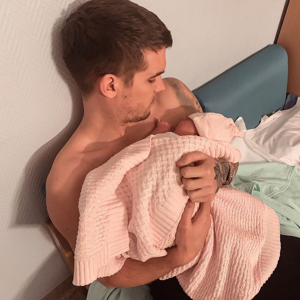 Gaz Beadle und seine Tochter, Dezember 2019