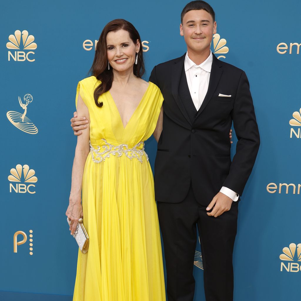 Geena Davis mit ihrem Sohn Kian, September 2022