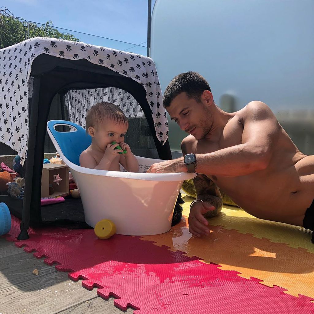 Gemma Atkinsons Tochter Mia und ihr Freund Gorka Marquez