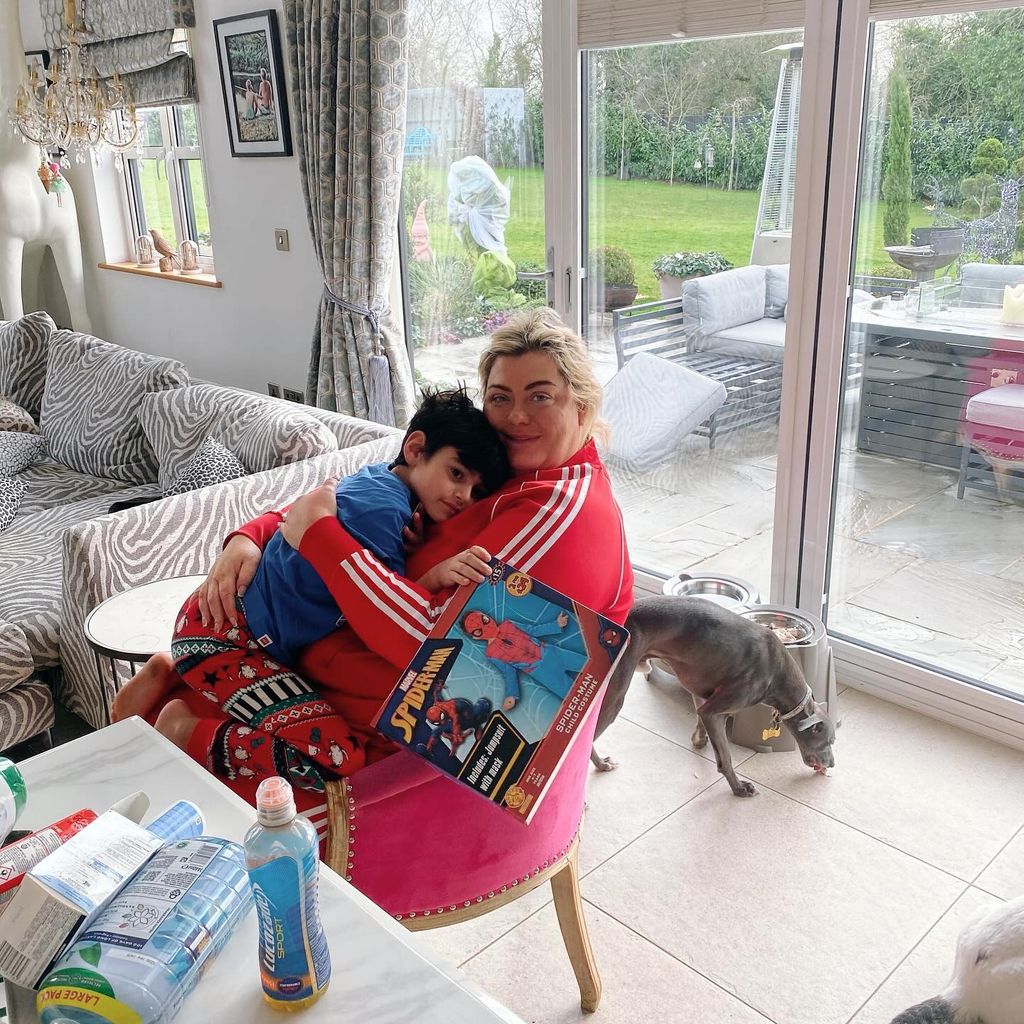 Gemma Collins mit ihrem Stiefsohn