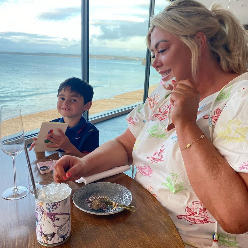 Gemma Collins und ihr Stiefsohn Tristan im Januar 2023