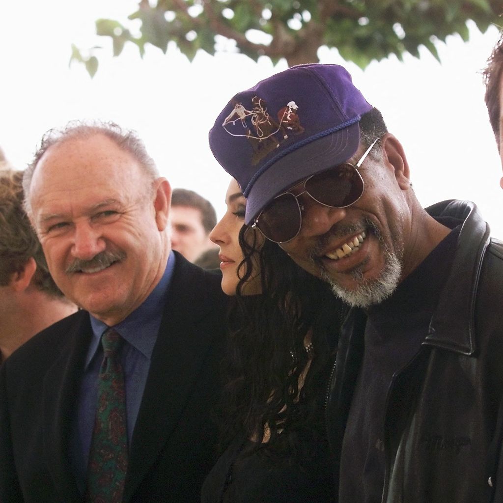 Gene Hackman, Morgan Freeman und Stephen Hopkins im Mai 2000