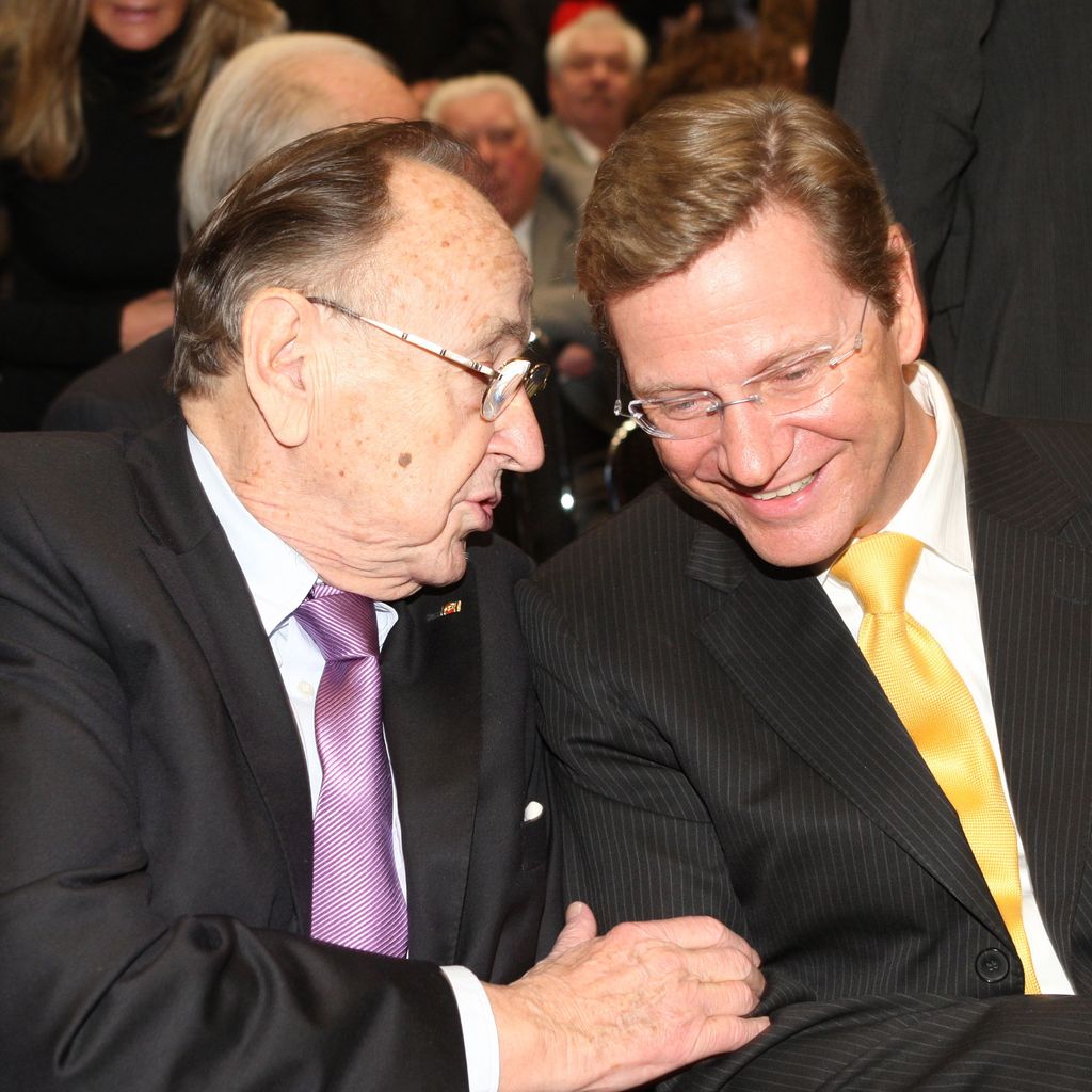 Guido Westerwelle und Hans-Dietrich Genscher